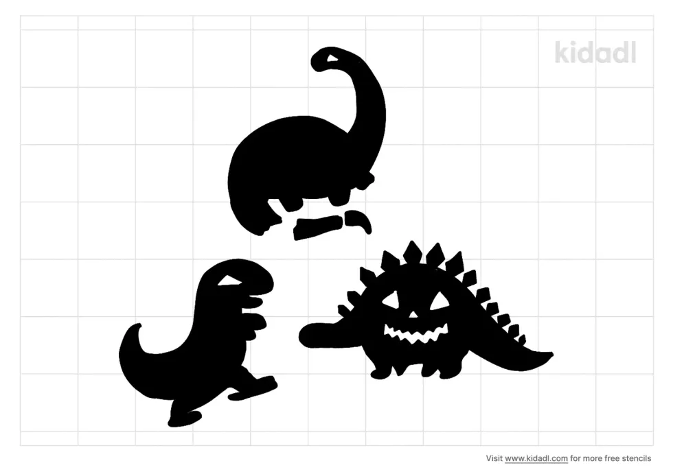 Halloween Dinosaur Stencil