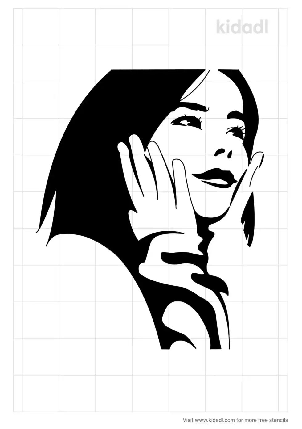 Bjork Stencil