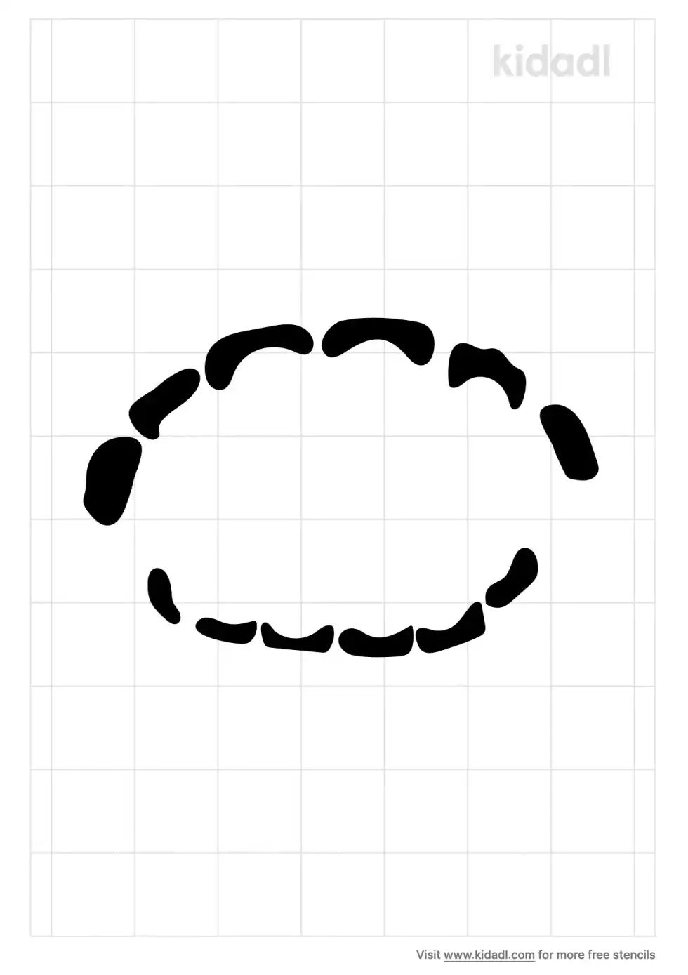 Bite Mark Stencil