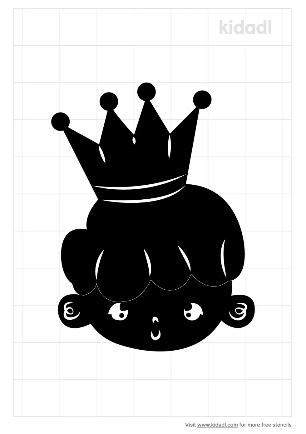 Boy Silhouette With Crown