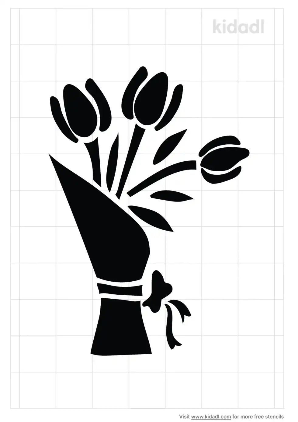 Bouquet Stencil