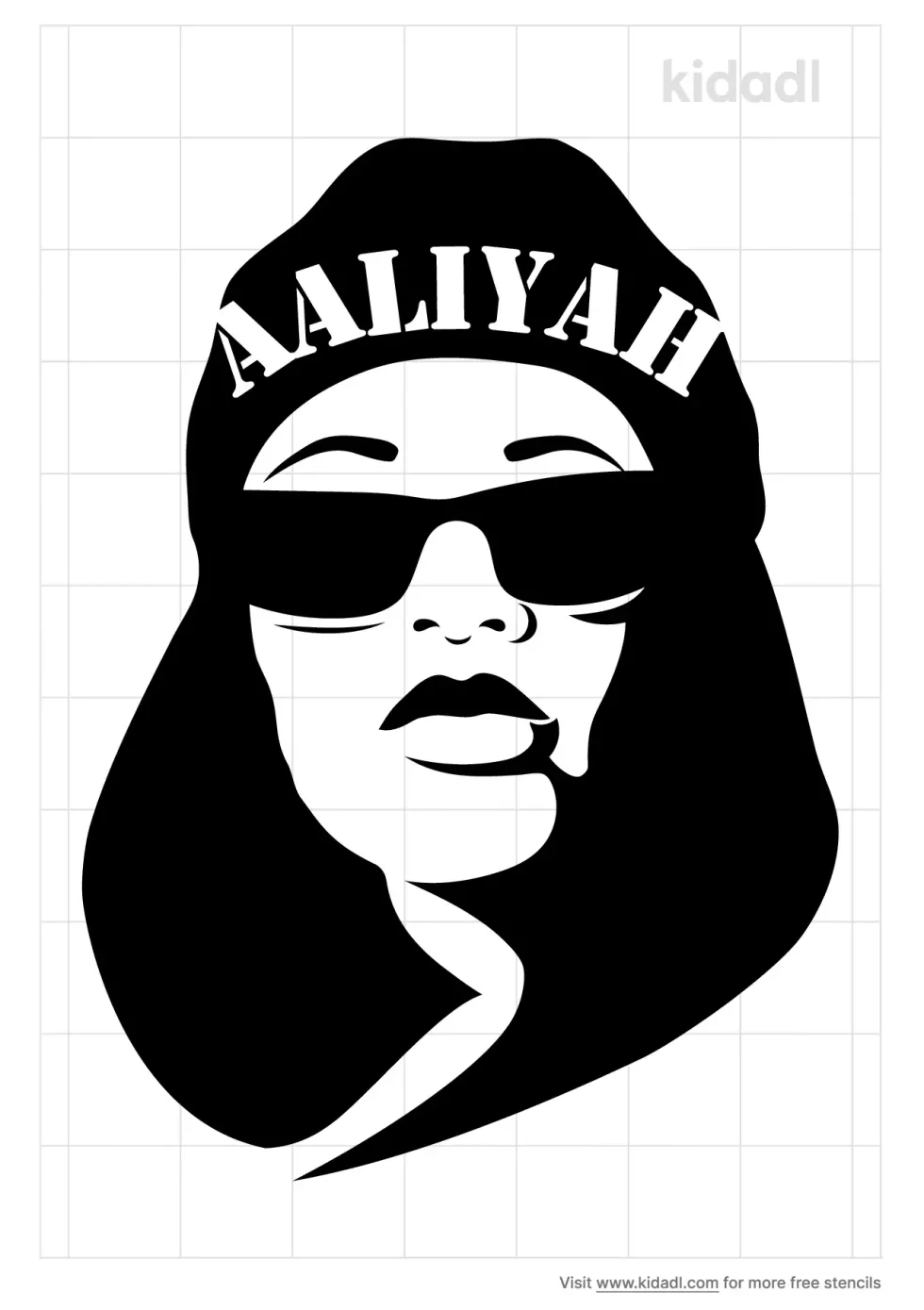 Aaliyah Stencil