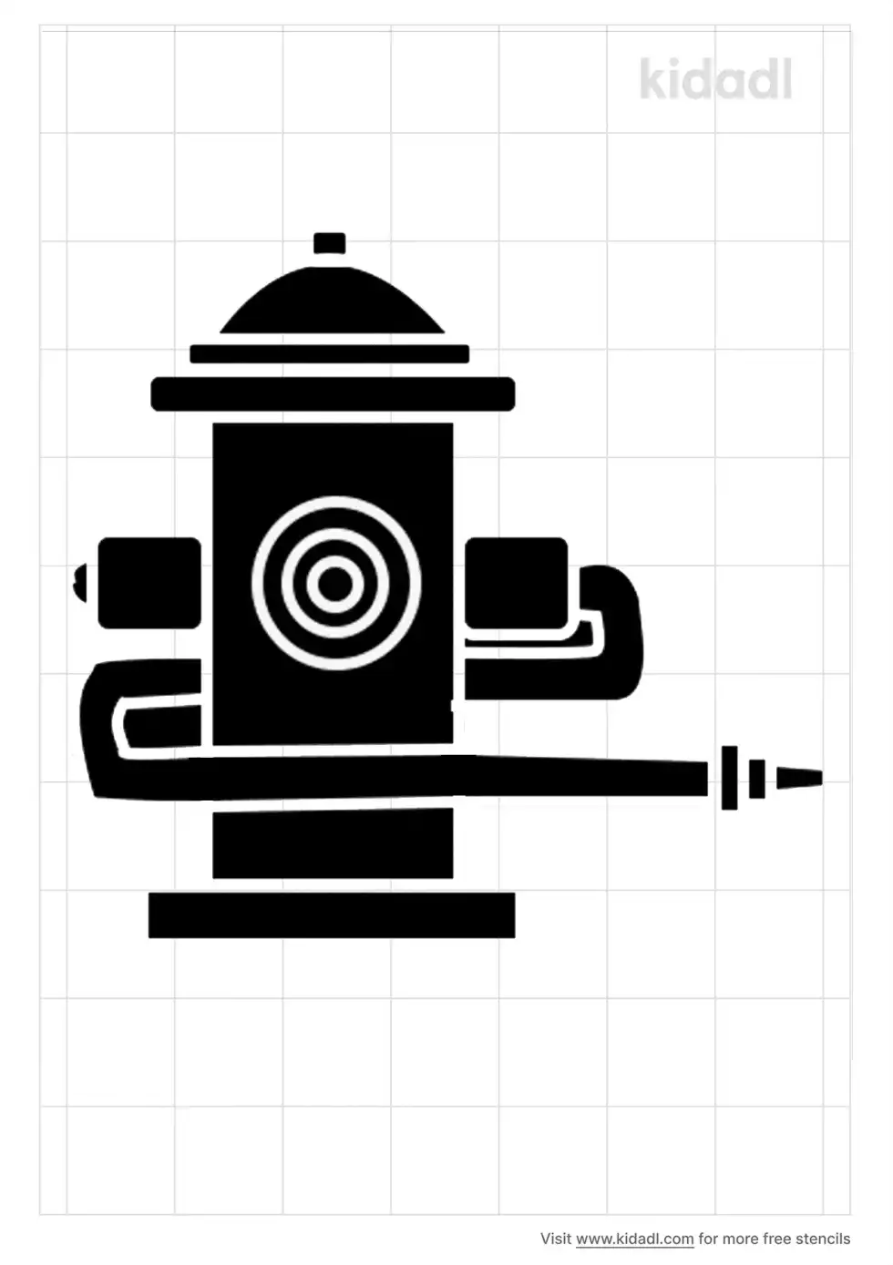 Fire Hydrant Stencil