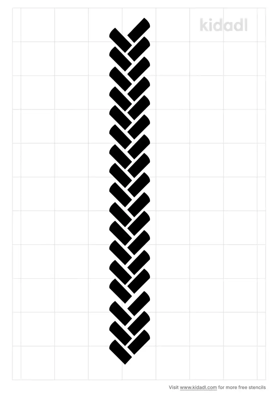 Braid Chain Stencil