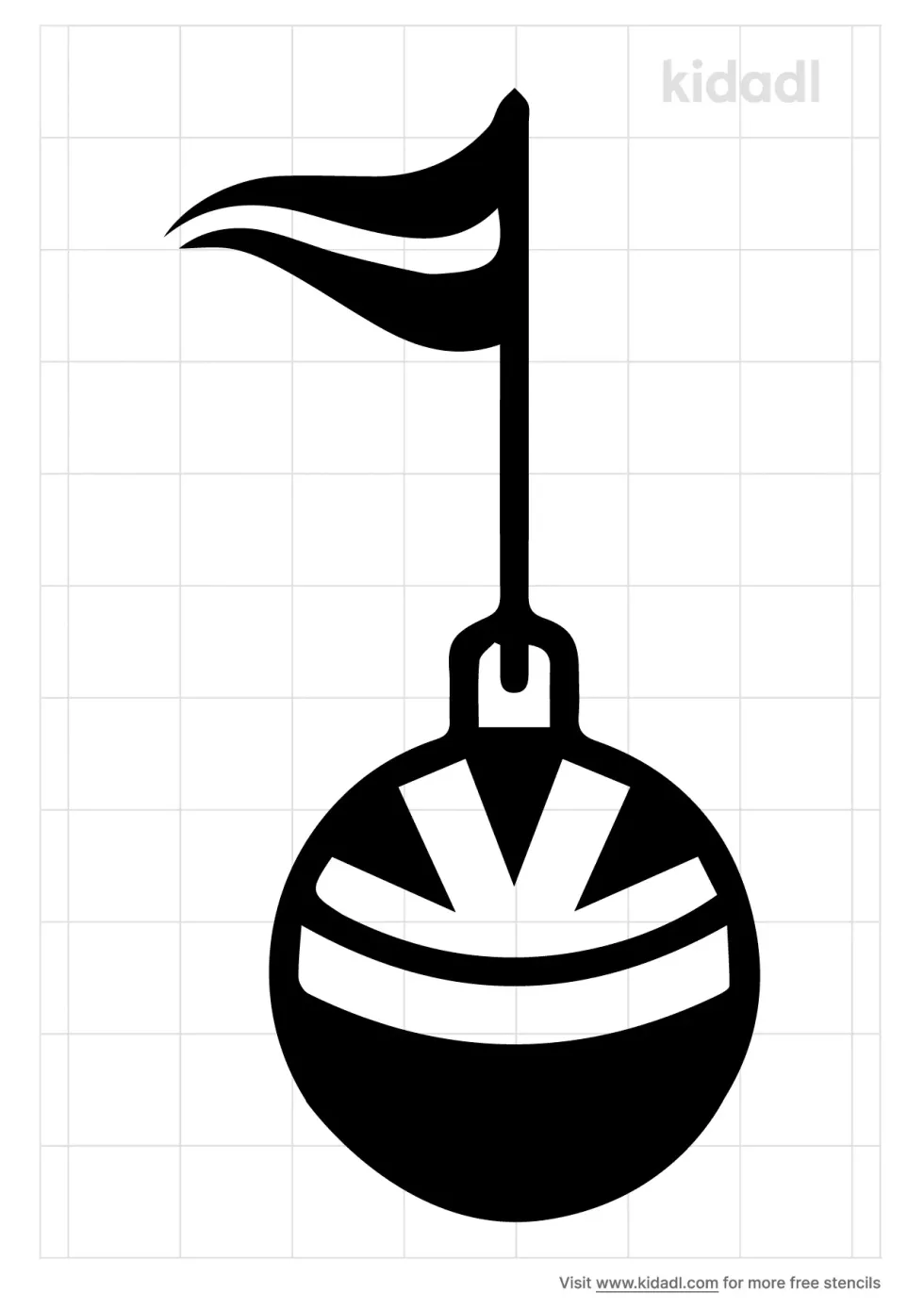Round Buoy Vector Stencil