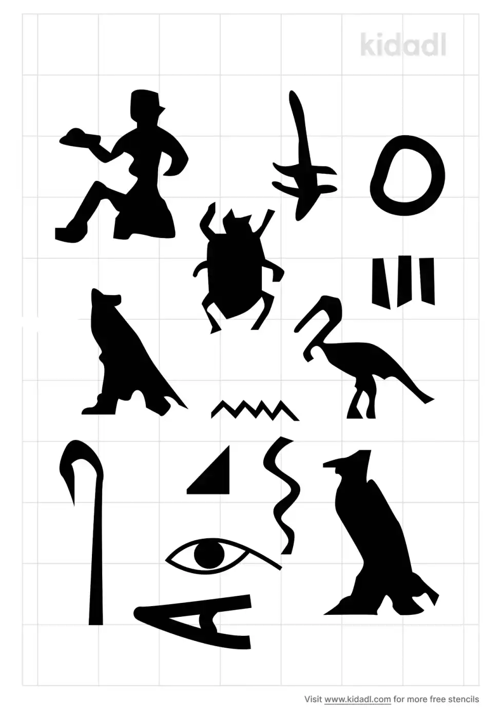 Hieroglyphic Stencil