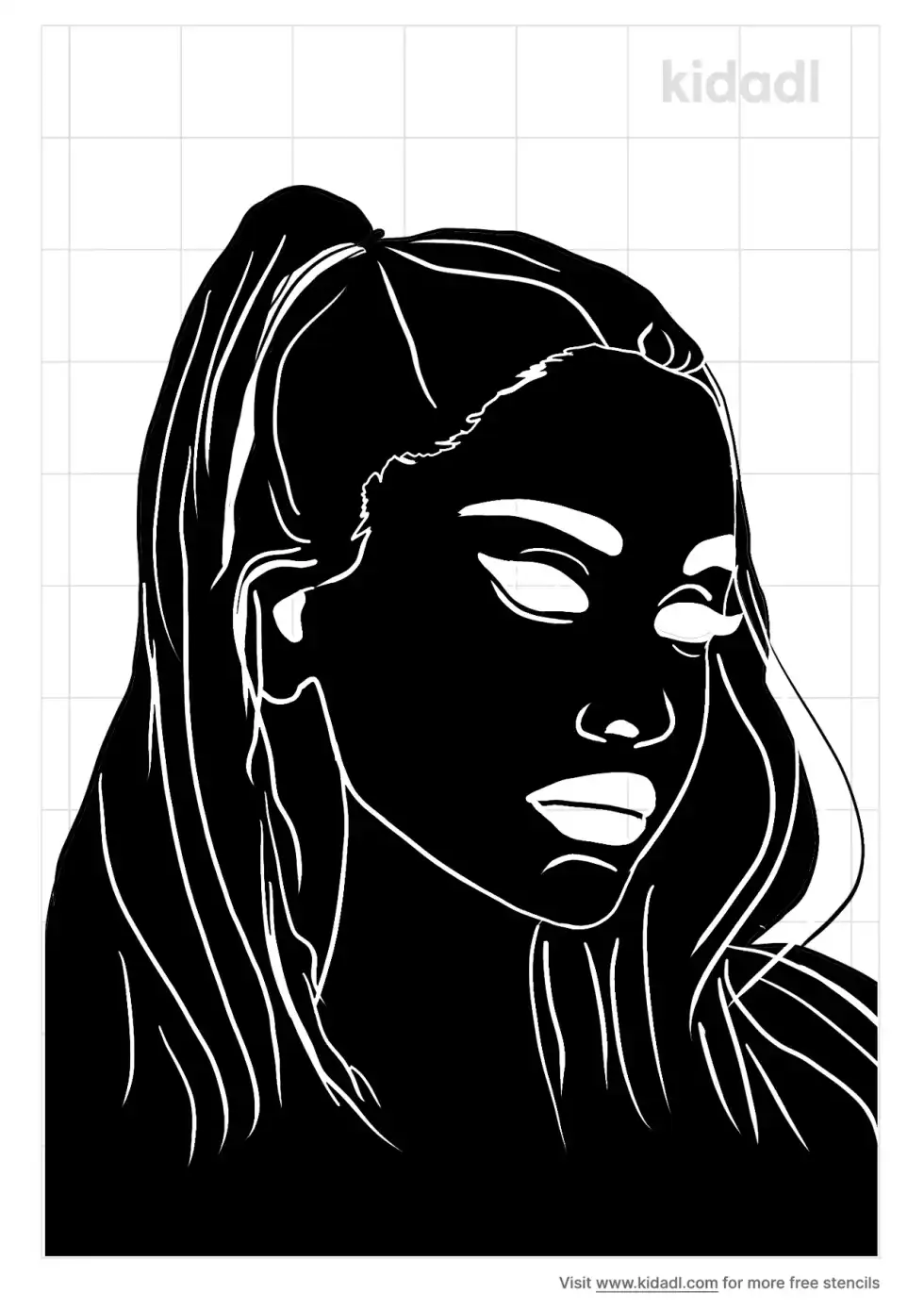 Ariana Grande Stencil