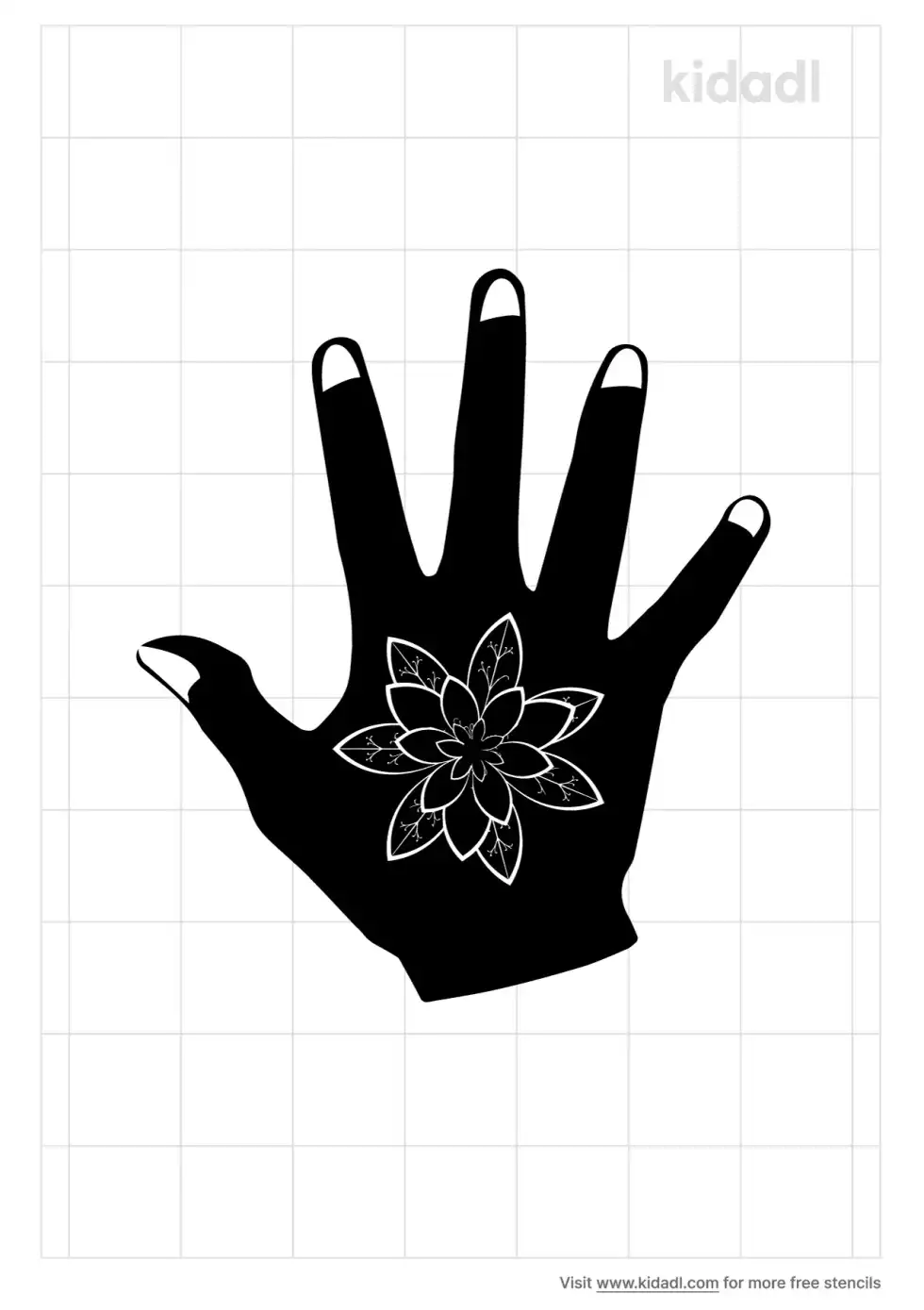 Arabic Henna Stencil