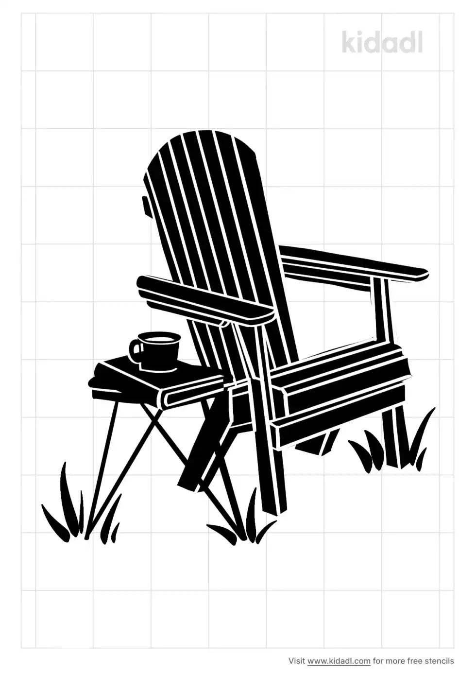Adirondack Chair Stencil