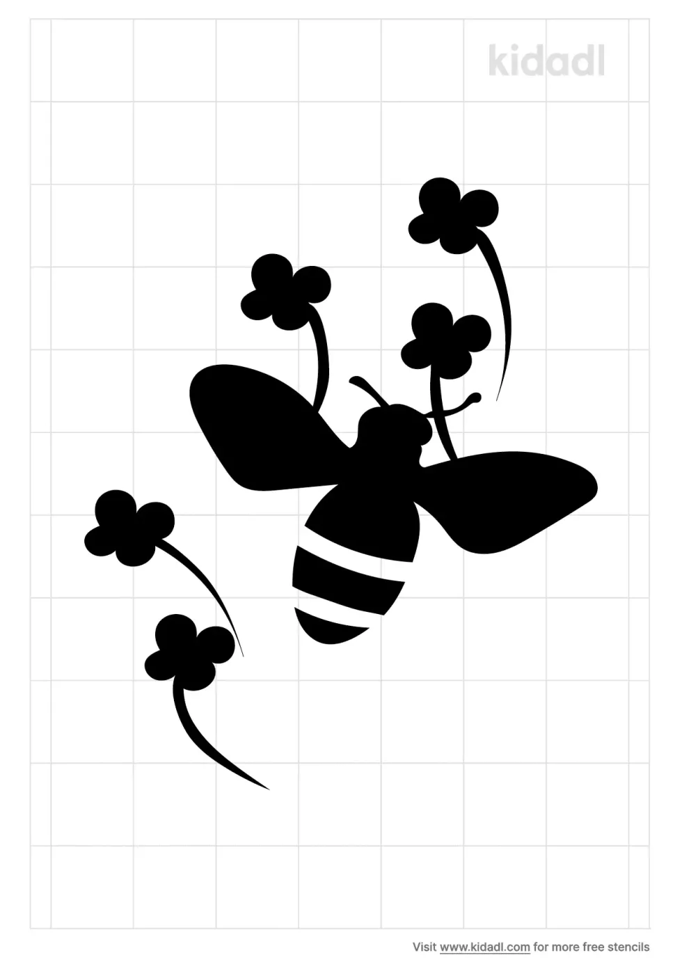 Bee And Flowers