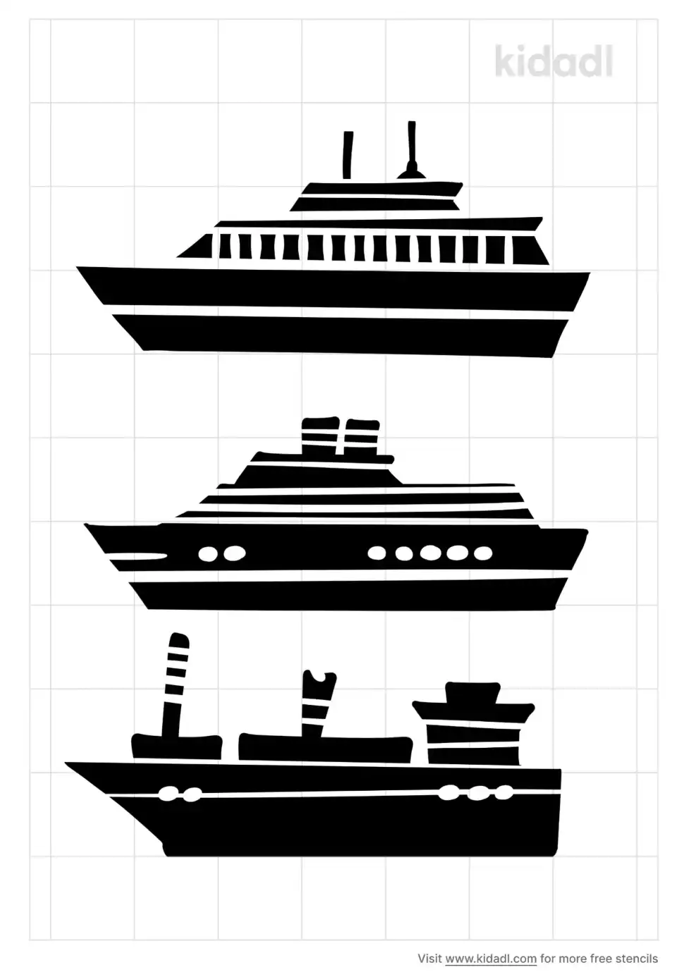 Set For A Ship Stencil