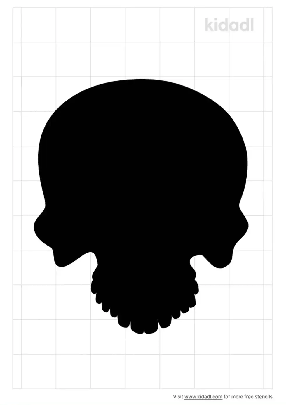 Simple Skull Stencil