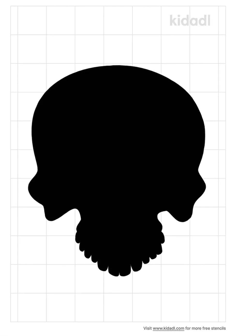 Simple Skull Stencil