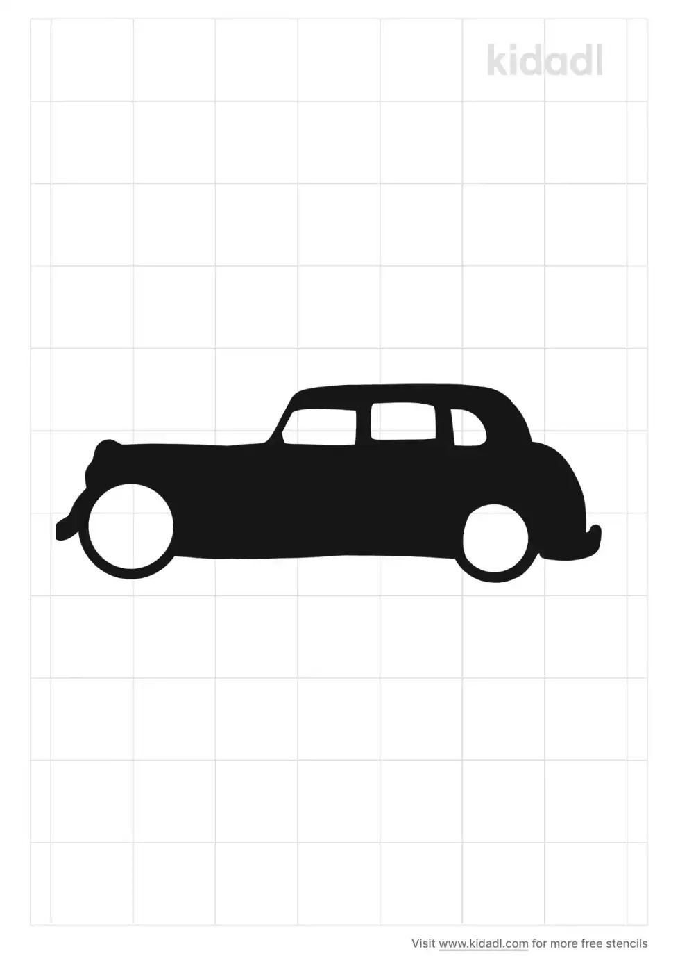 Vintage Car Stencil