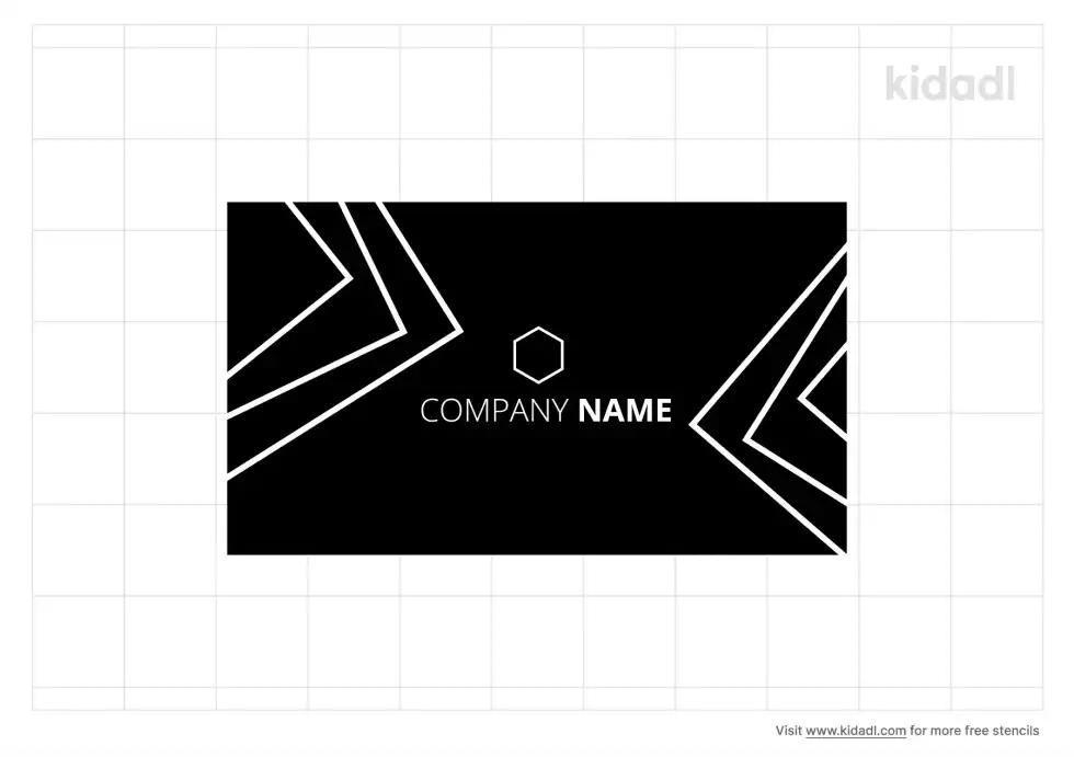 Business Card Stencil