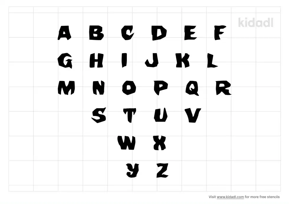 Creepy Letter Stencil