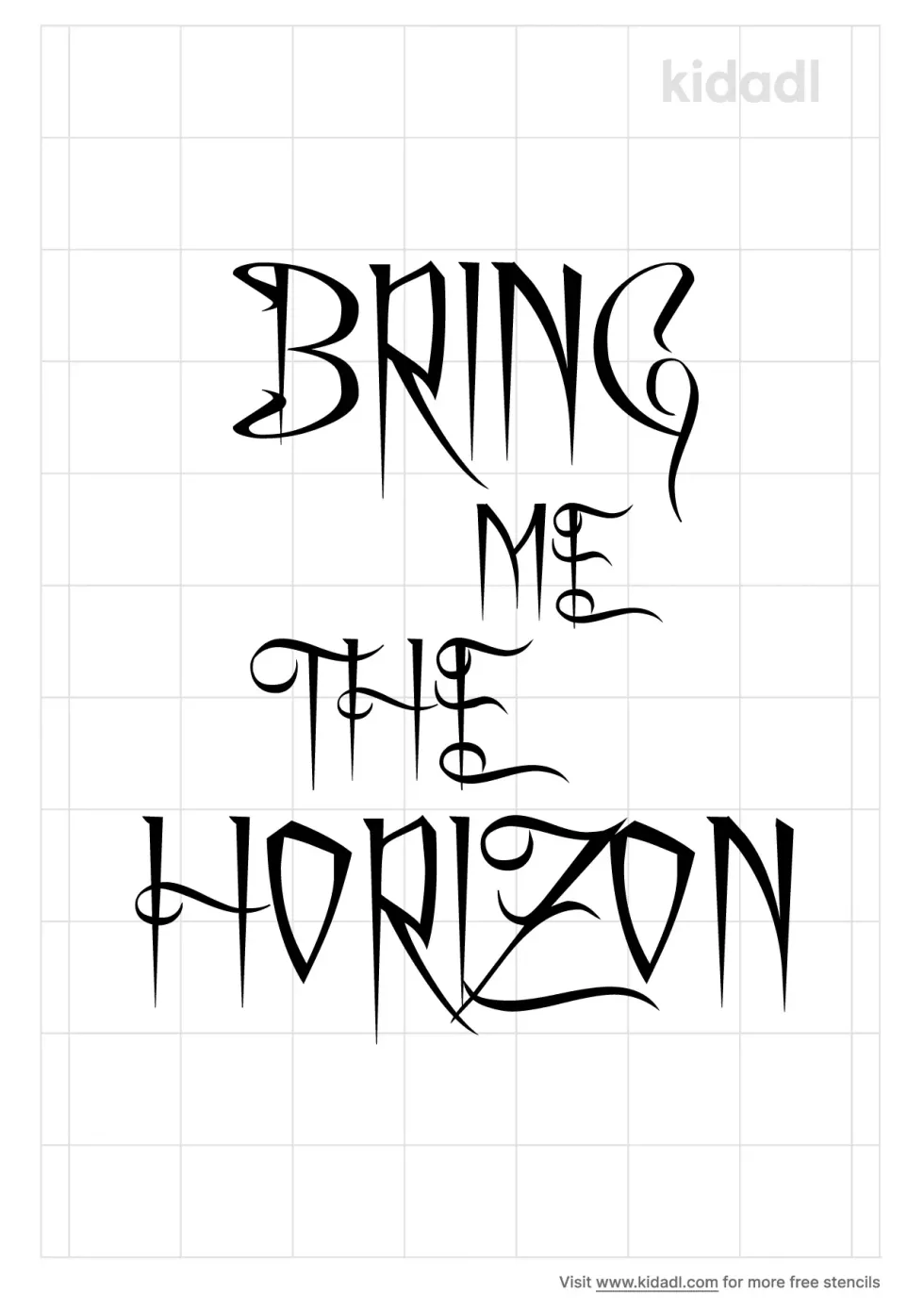 Bring Me The Horizon Stencil