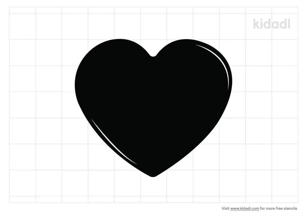 Baby Heart Stencil