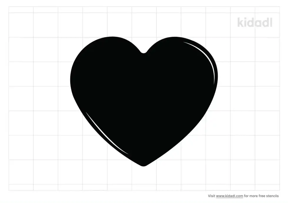 Baby Heart Stencil