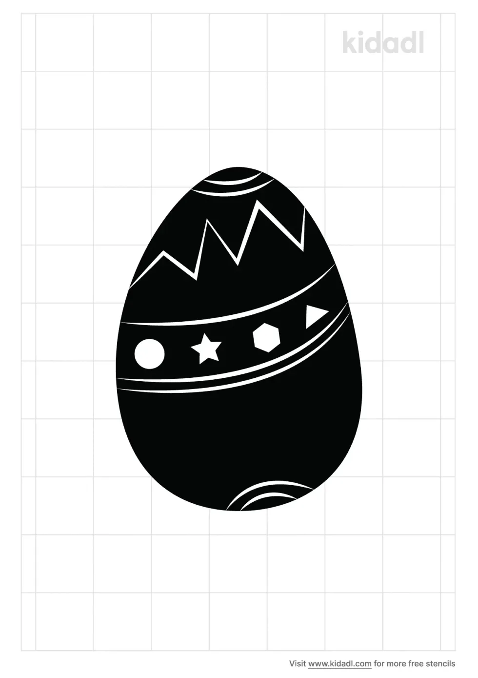 Cracked Egg Stencil