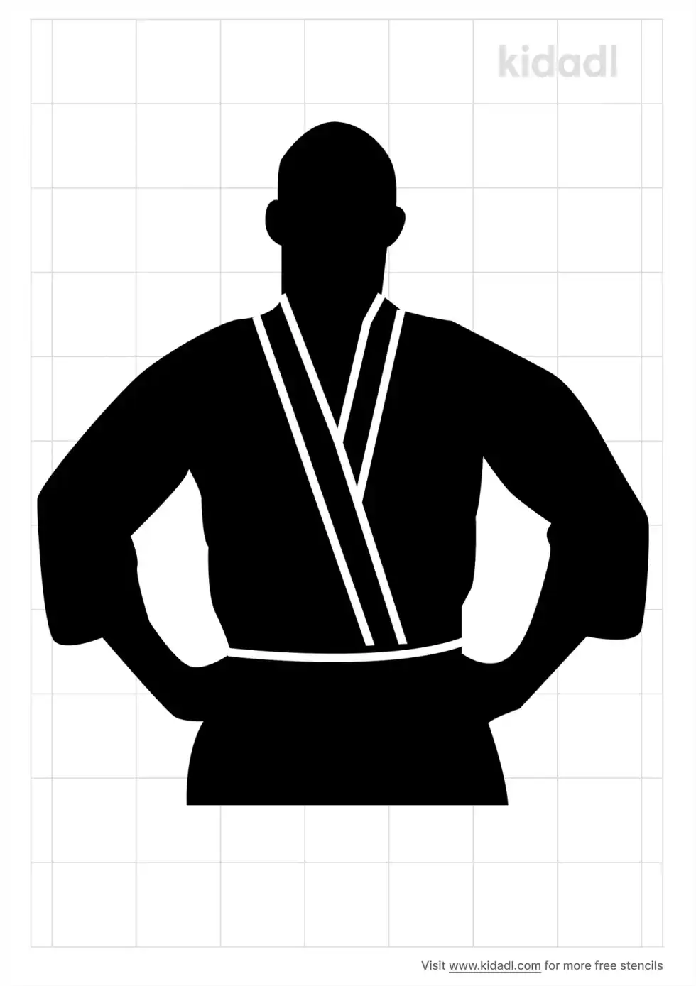 Brazilian Jiu-Jitsu Stencil
