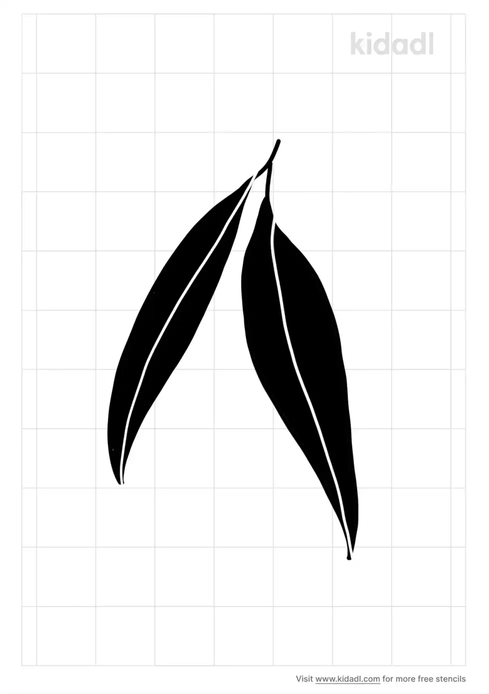 Gum Leaf Stencil