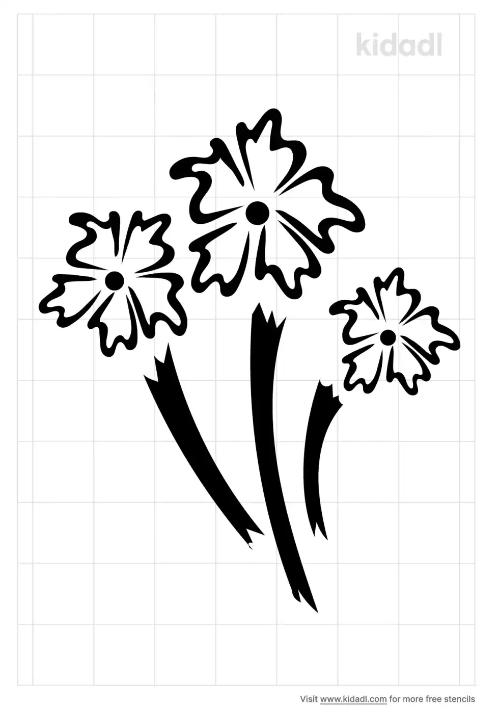 Paper Artsy Flower Stencil