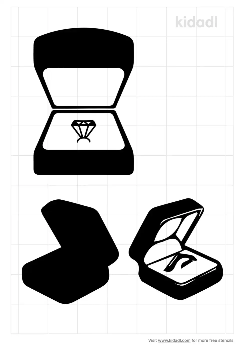 Ring Box Stencil