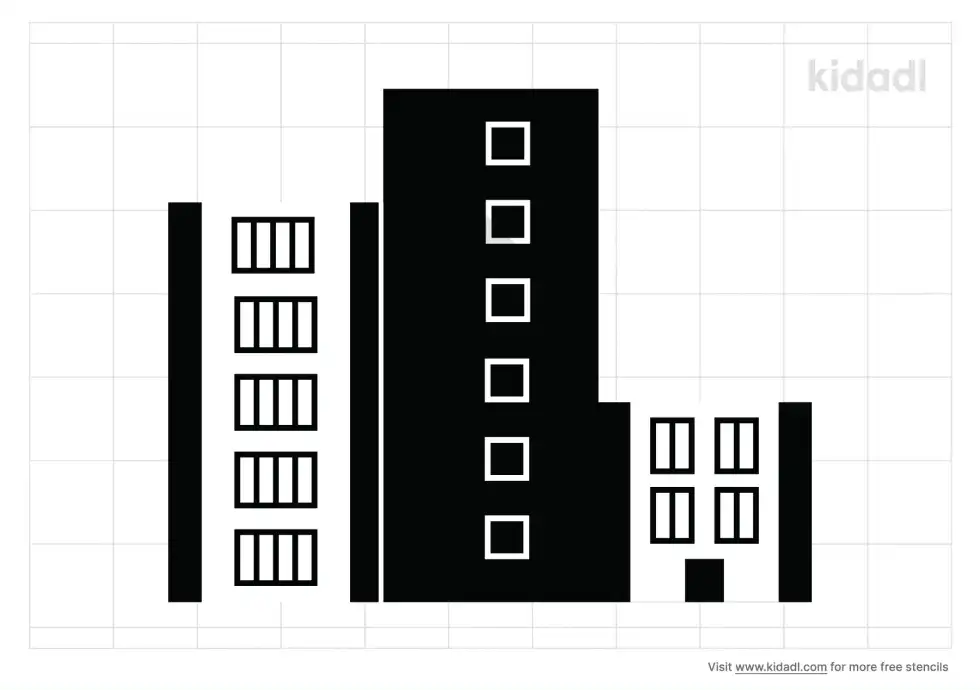 Apartments Stencil