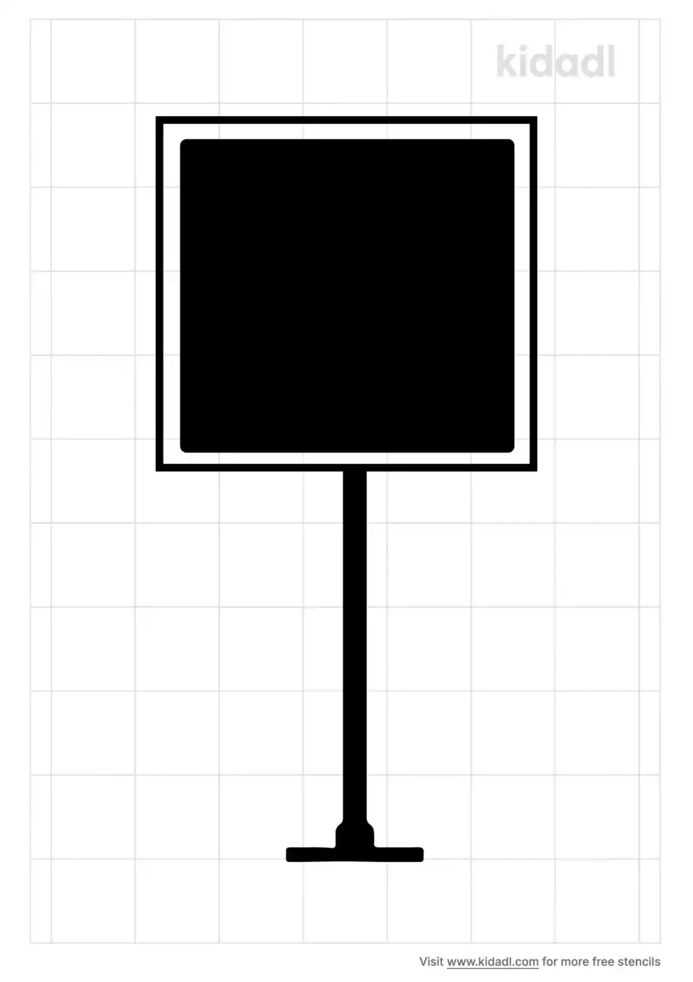 Road Sign Stencil