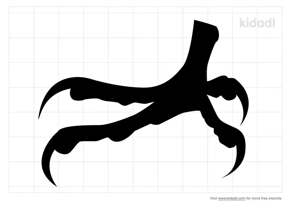 Owl Claw Stencil