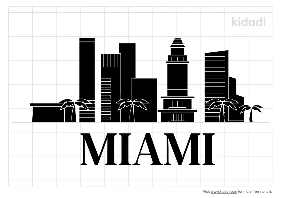 Miami City Stencil