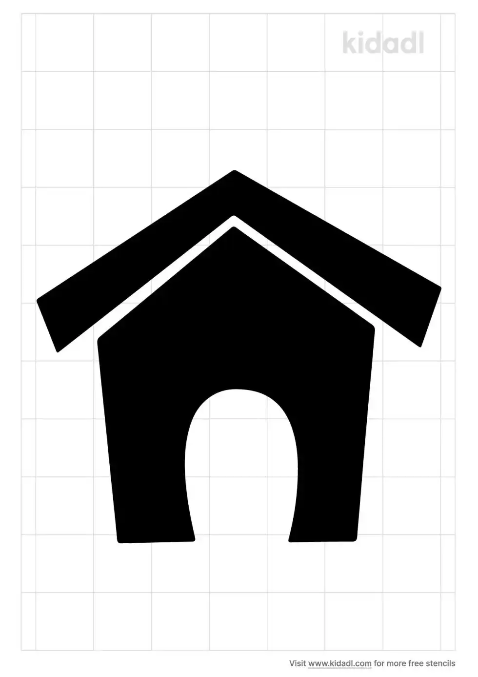 Dog House Stencil