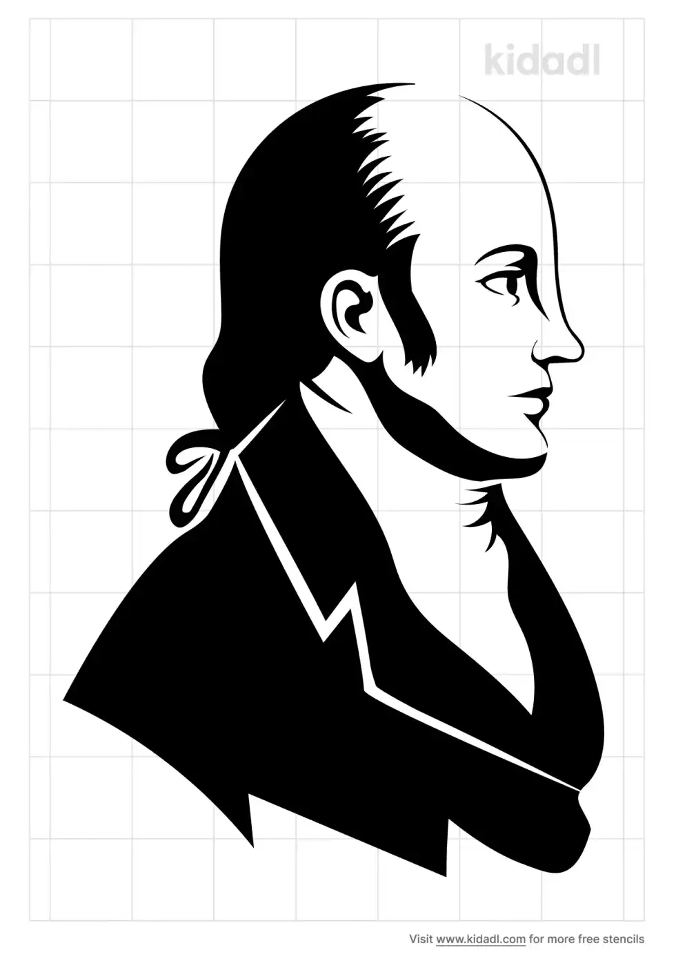 Aaron Burr Stencil