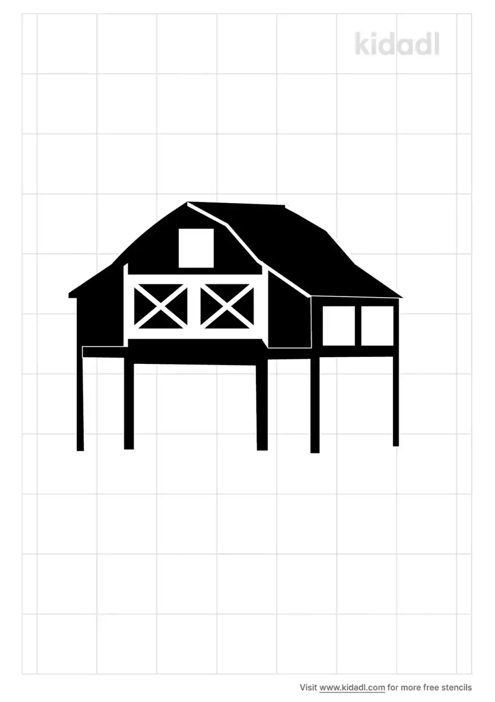 Chicken Coop Stencil