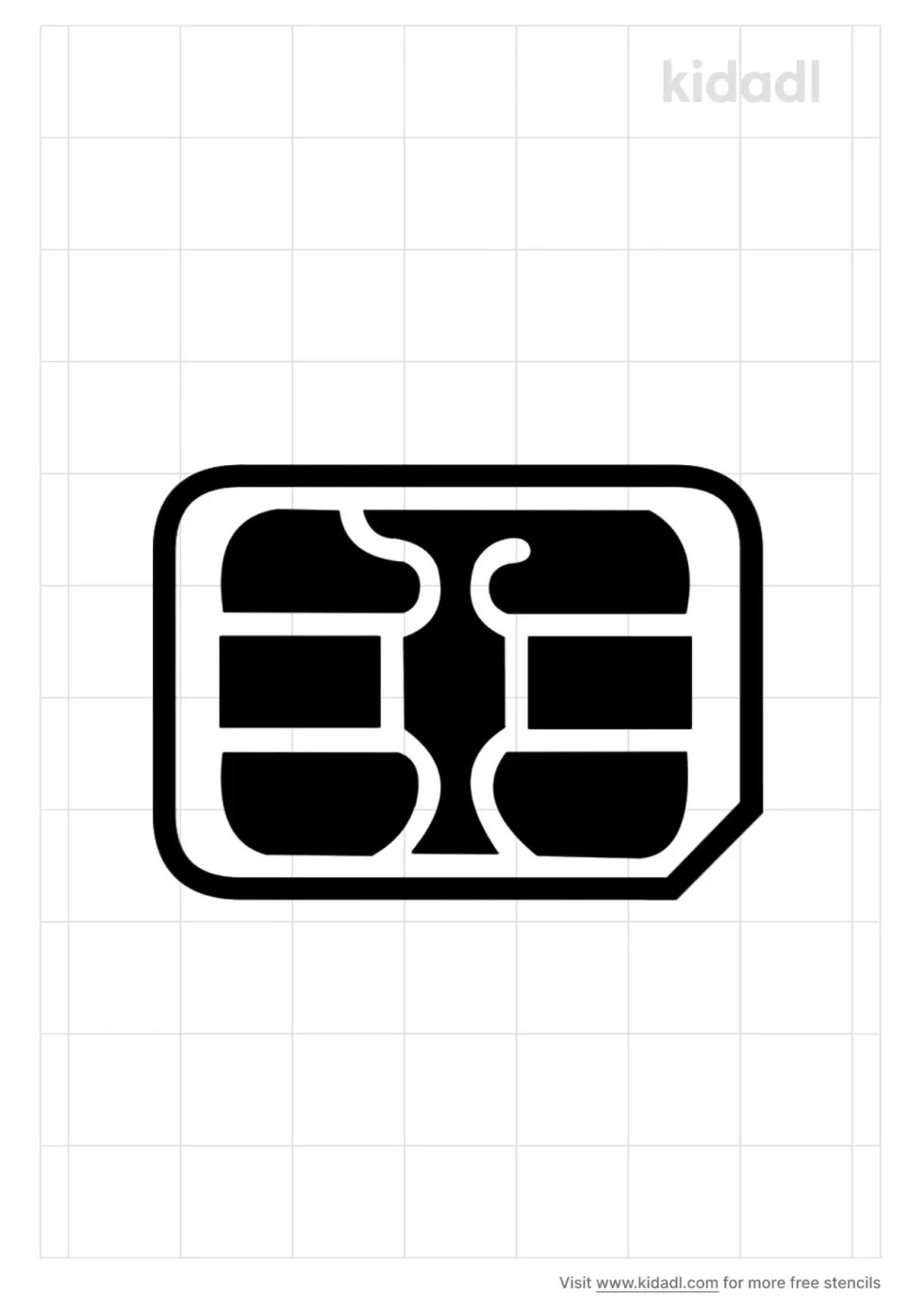 Sim Card Stencil