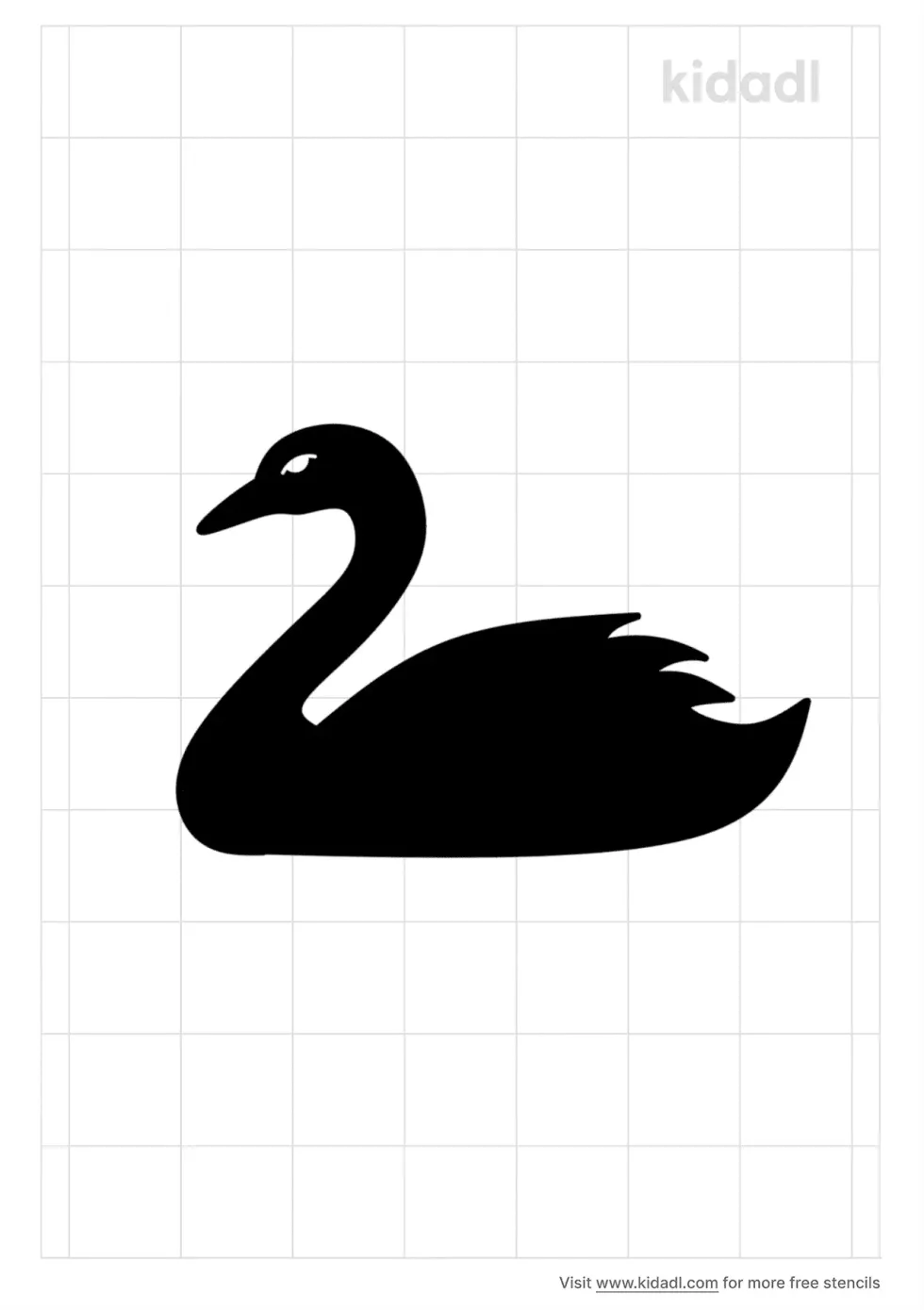 Black Swan Stencil