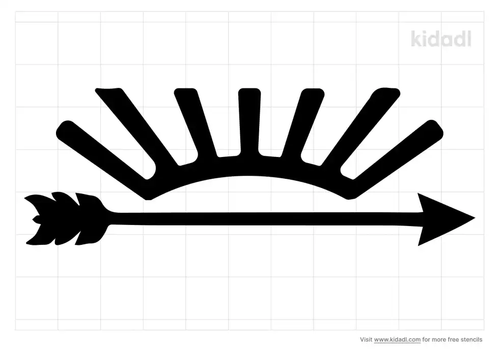 Arrow Of Light Stencil