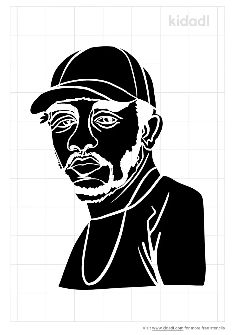 Kendrick Lamar Stencil