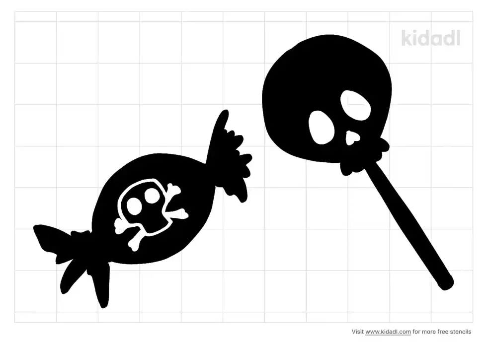 Halloween Candy Stencil