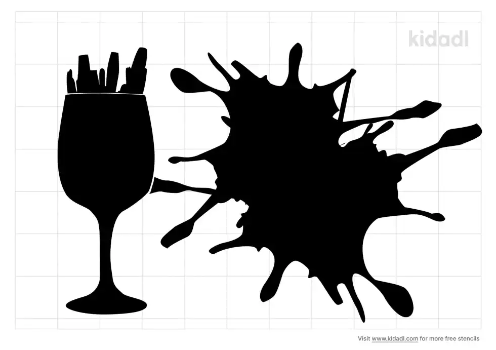 Paint And Sip Stencil