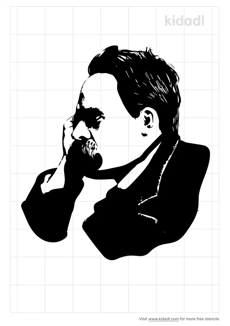 Nietzsche Stencil