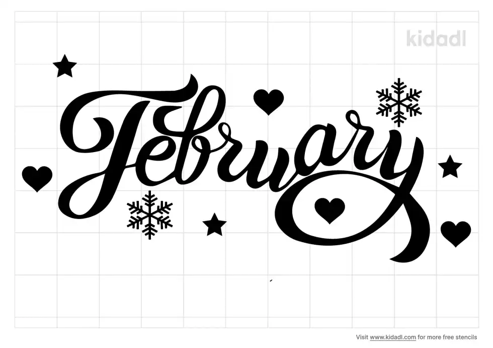 February Stencil