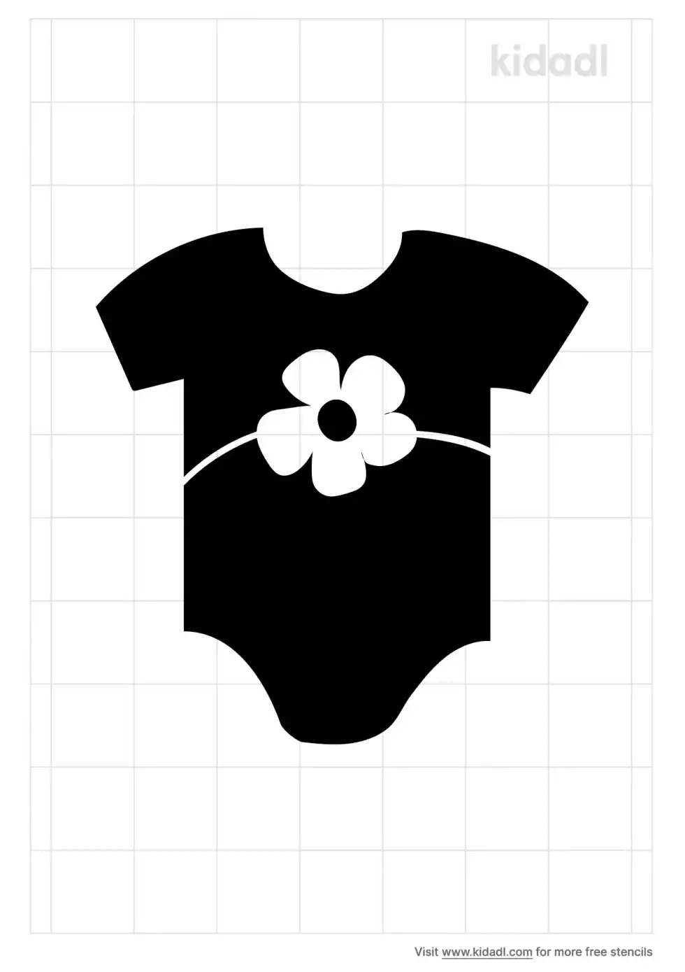Baby Girl Onesie Stencil