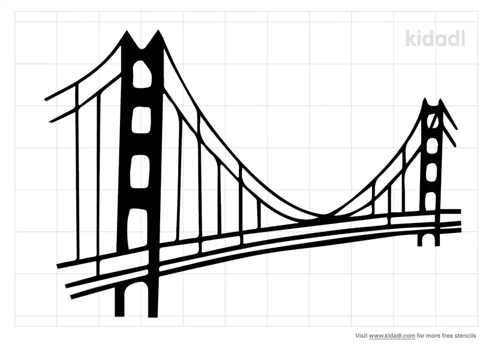 Golden Gate Bridge Stencil