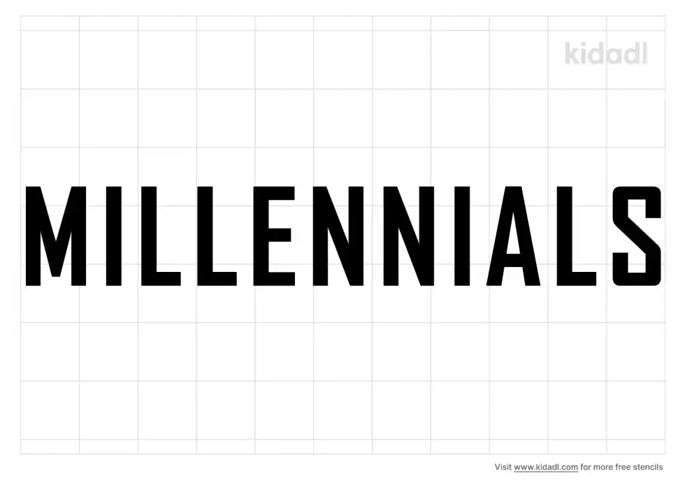 Milennials Stencil