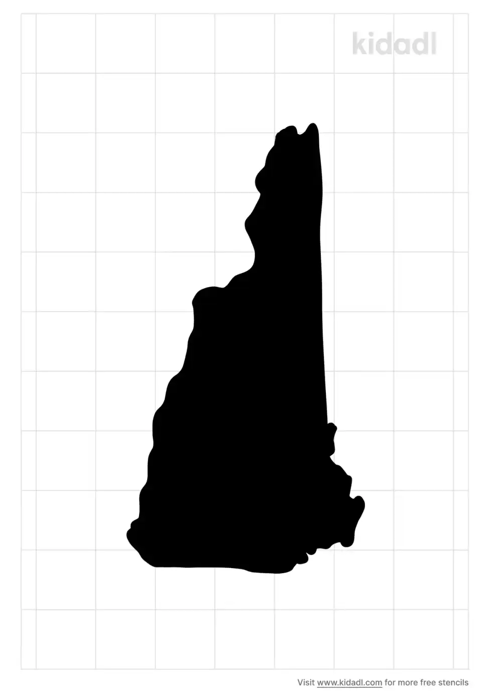 New Hampshire Stencil