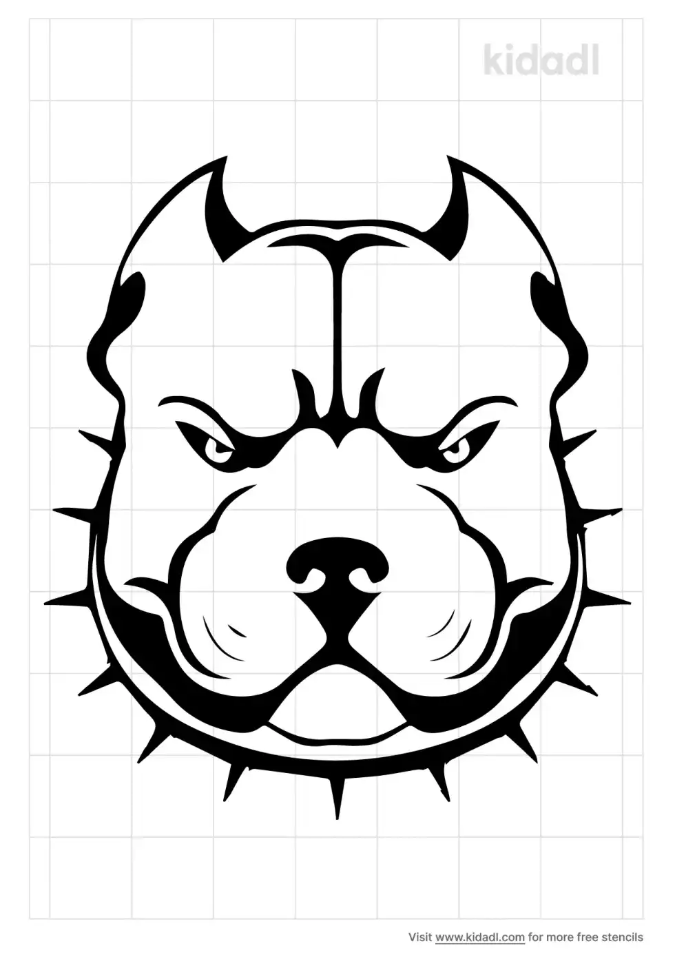 Pit Bull Stencil