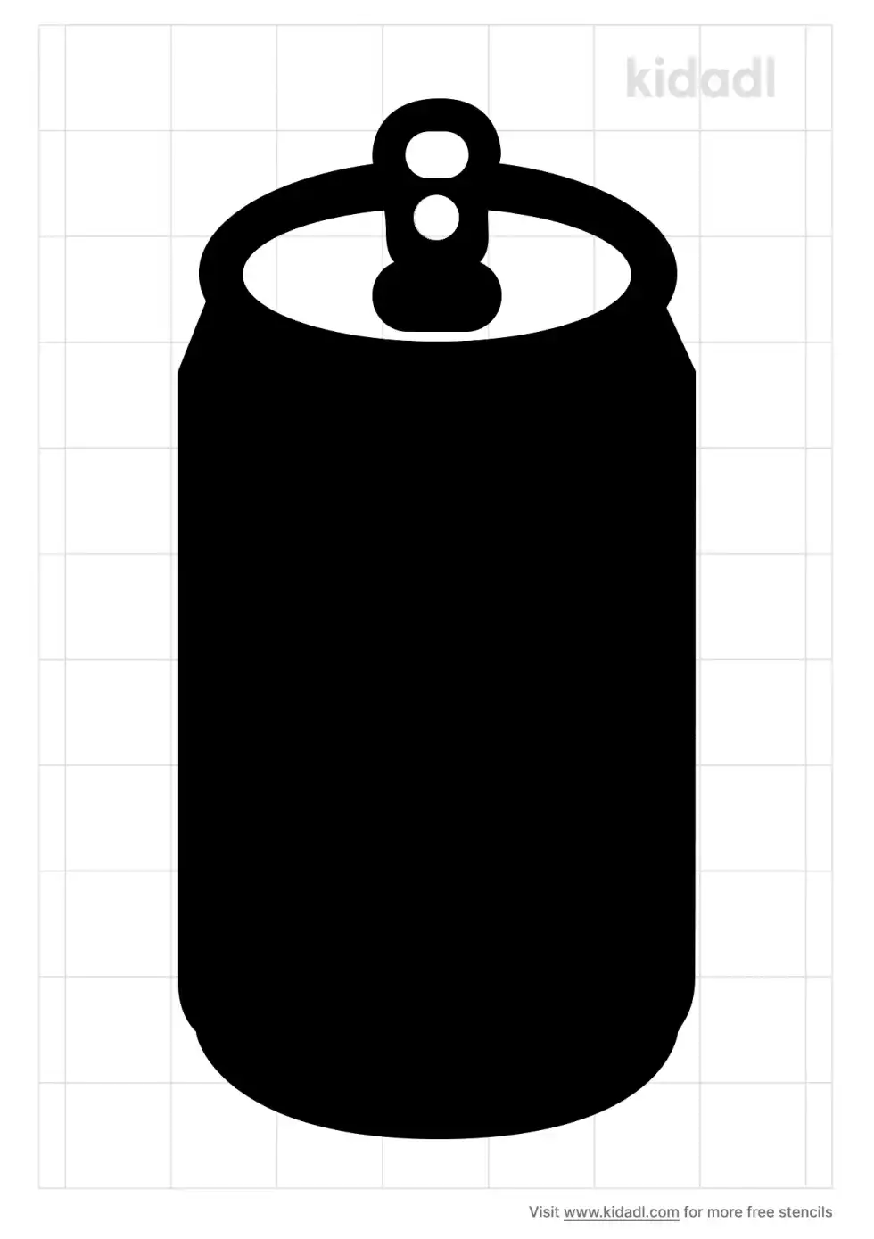 Soda Can Stencil