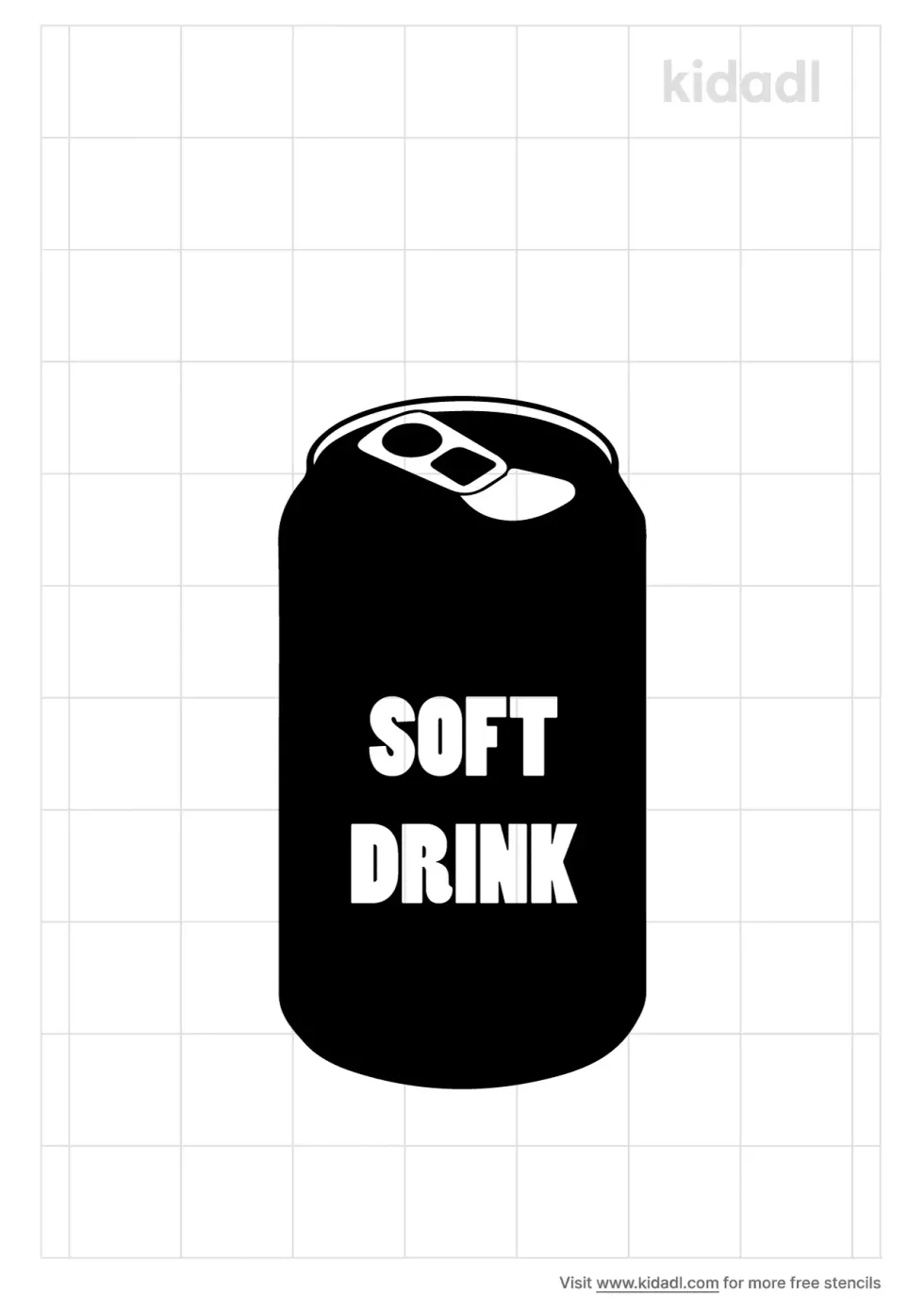 Soft Drink Stencil